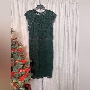 Green Lace dress size 12
